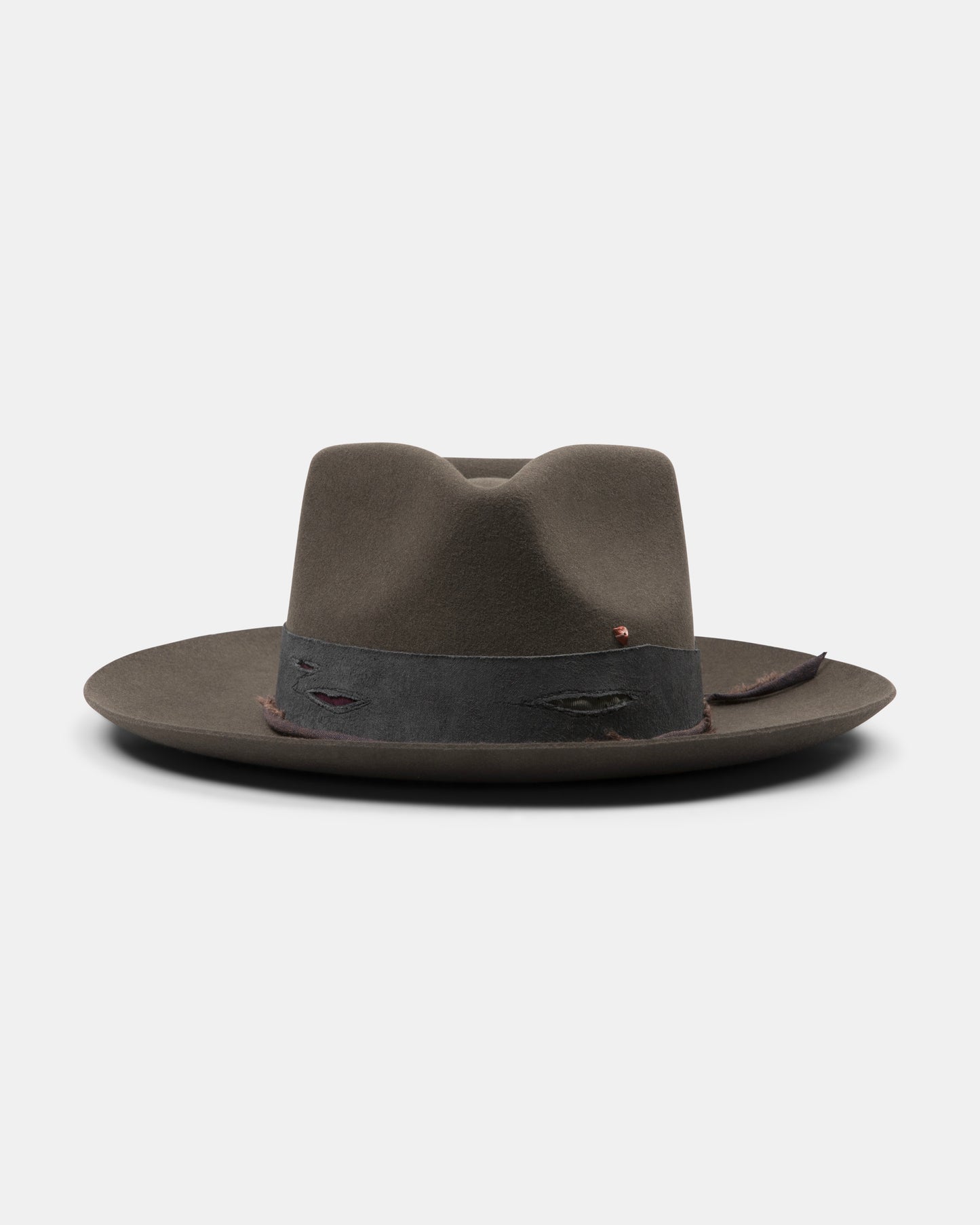 Grateful Cut Dark Olive - Italian handmade hat from Florence | SUPERDUPER