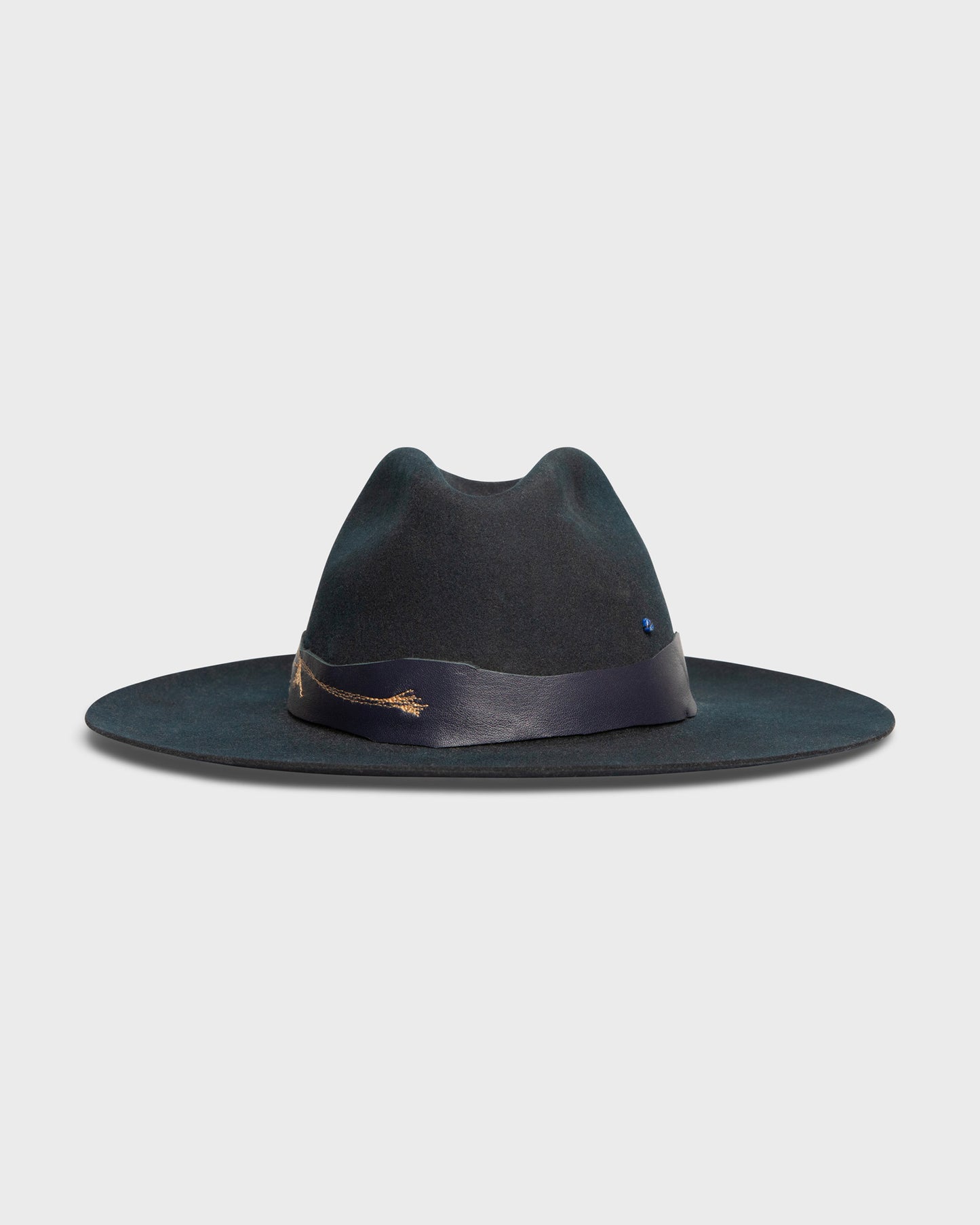 Masculine Black - Italian handmade hat from Florence | SUPERDUPER