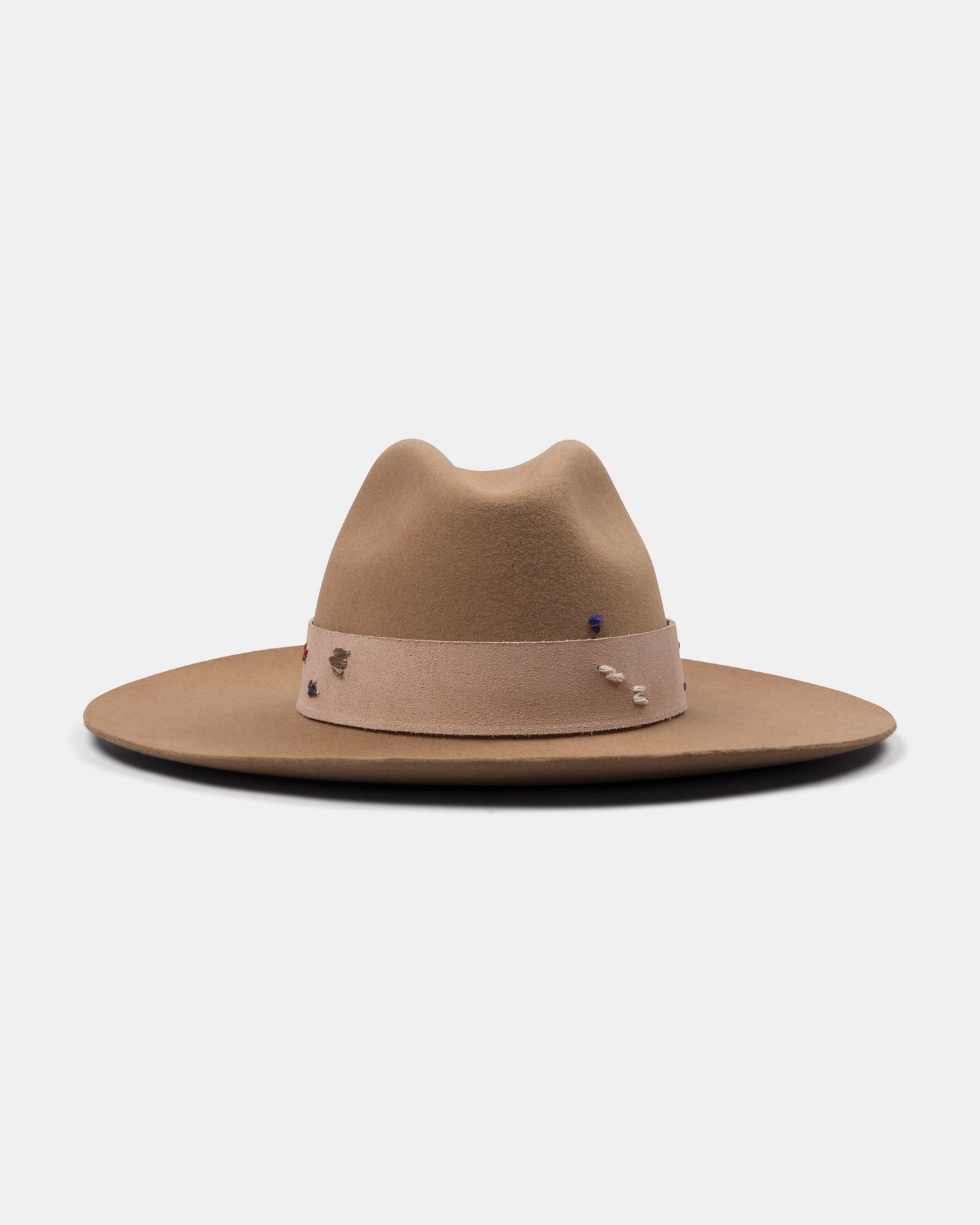 Masculine Stitch Sand - Italian handmade hat from Florence | SUPERDUPER