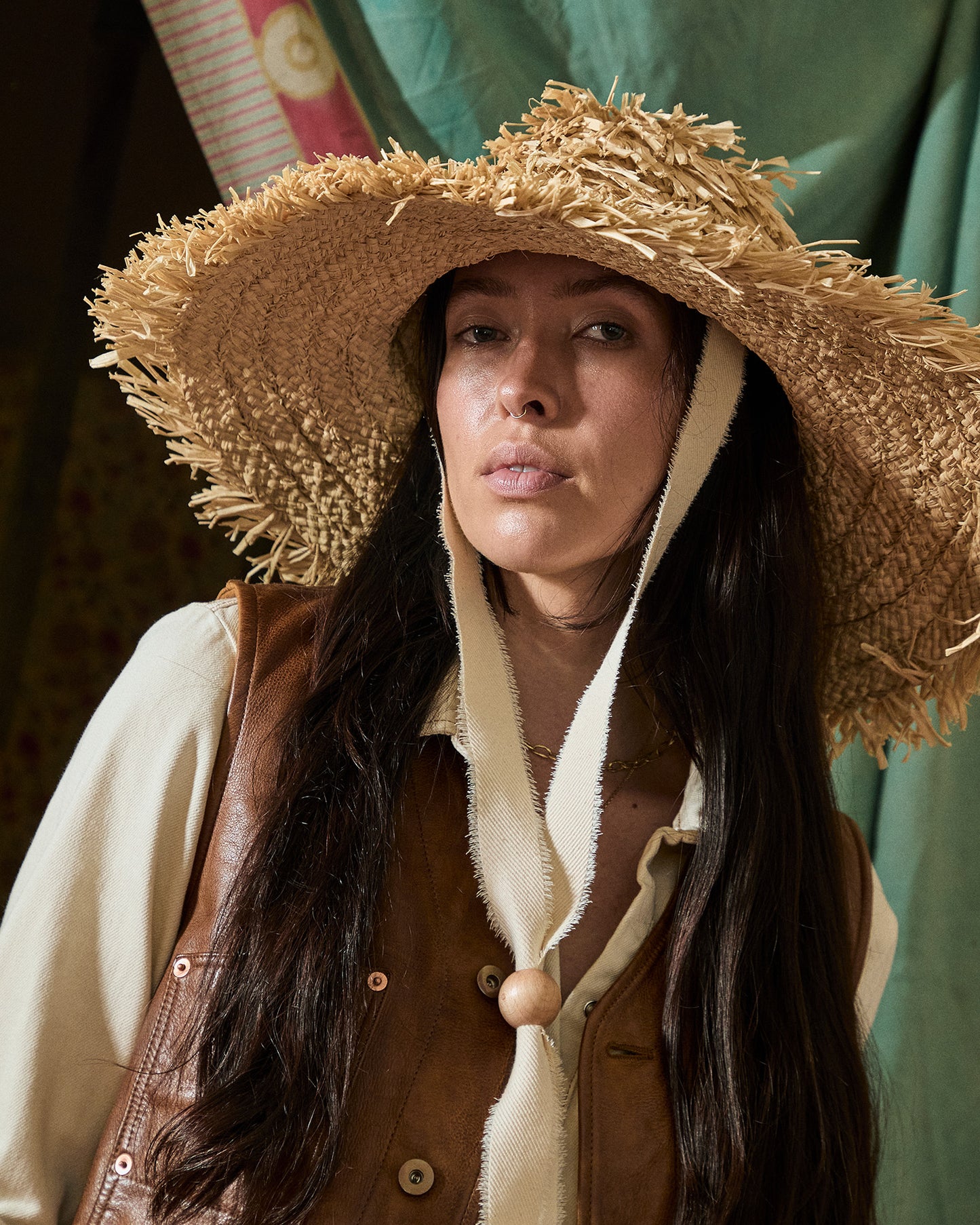 Shack Rafia Fringe - Italian handmade hat from Florence | SUPERDUPER