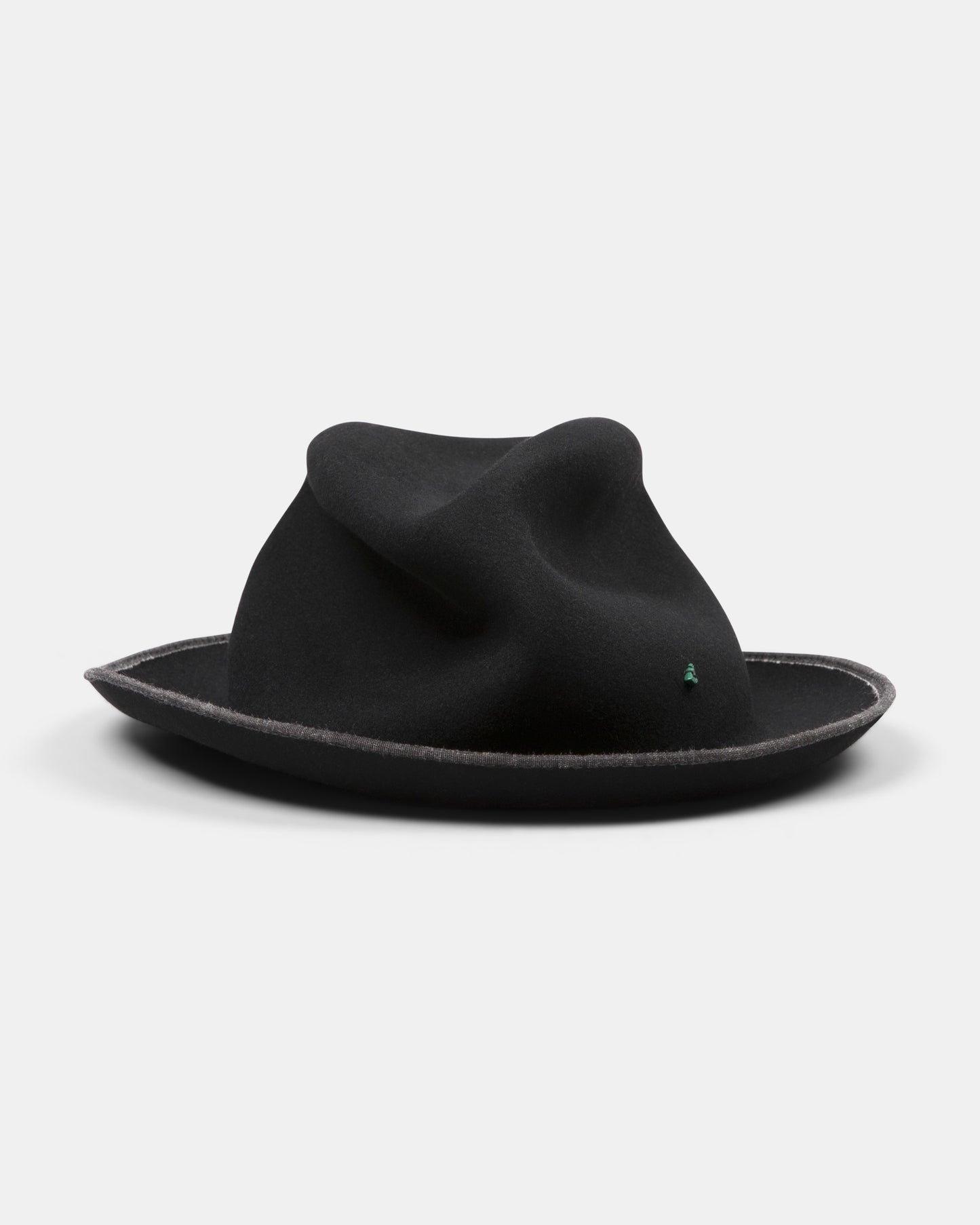 Hobo Sharp Black - Italian handmade hat from Florence | SUPERDUPER