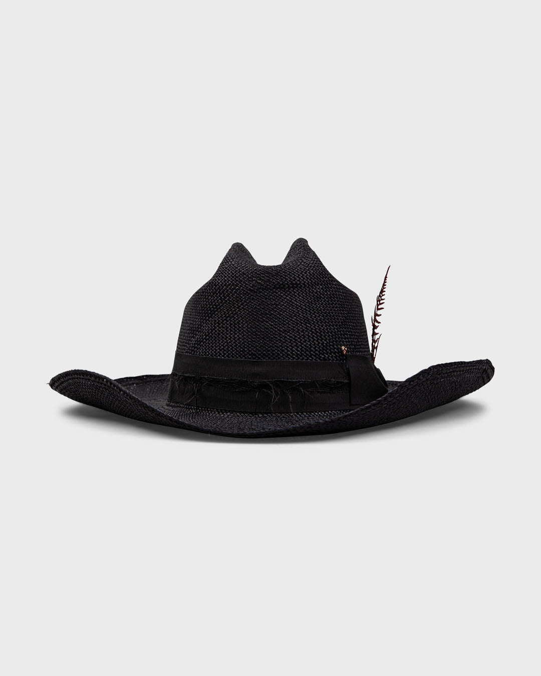 Yuma Panama Black - Italian handmade hat from Florence | SUPERDUPER