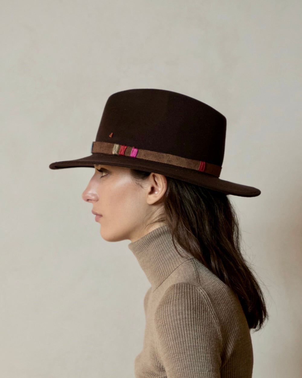 Wandermate Xl Chocolate - Italian handmade hat from Florence | SUPERDUPER