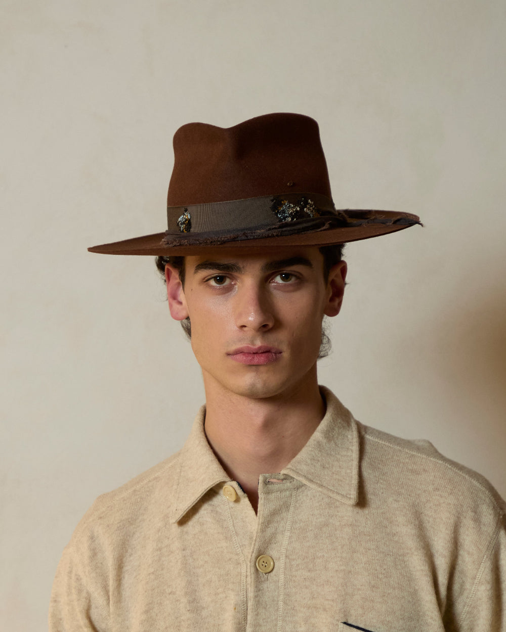 Destino Mend Burnt - Italian handmade hat from Florence | SUPERDUPER