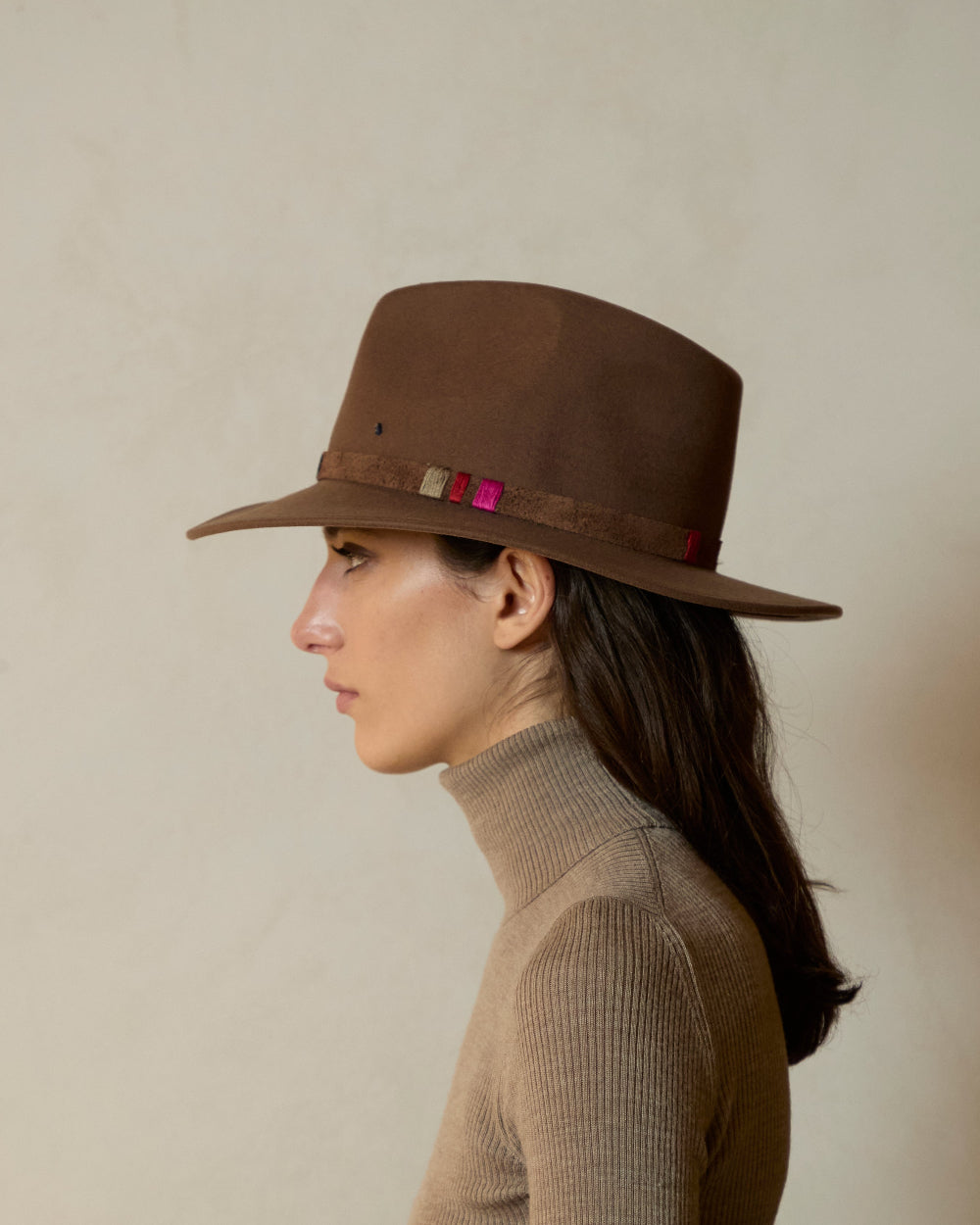 Wandermate Xl Hazelnut - Italian handmade hat from Florence | SUPERDUPER
