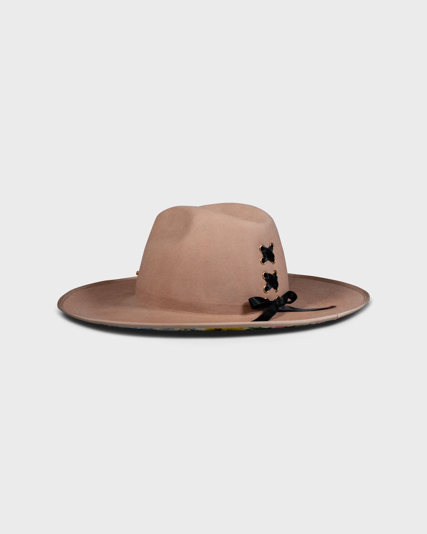 Diamond Felt Hat | Liberty Fabrics & Bridgerton - Italian handmade hat from Florence | SUPERDUPER