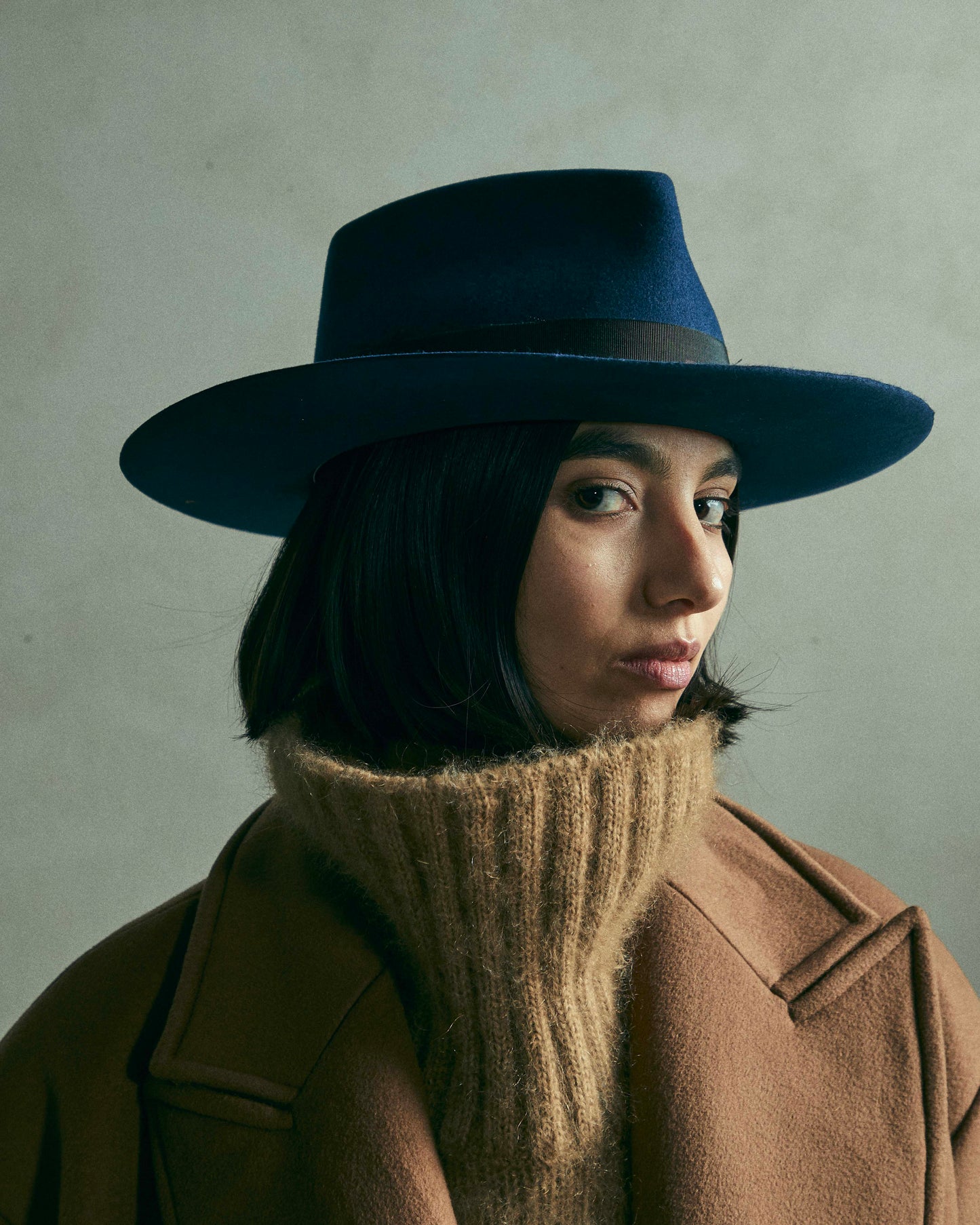 Destino Stonewash Blue - Italian handmade hat from Florence | SUPERDUPER