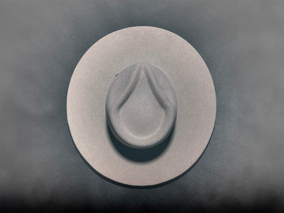 Teardrop crown shape — felt fedora anatomy